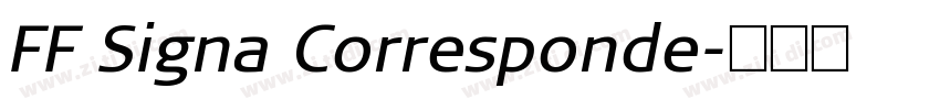 FF Signa Corresponde字体转换